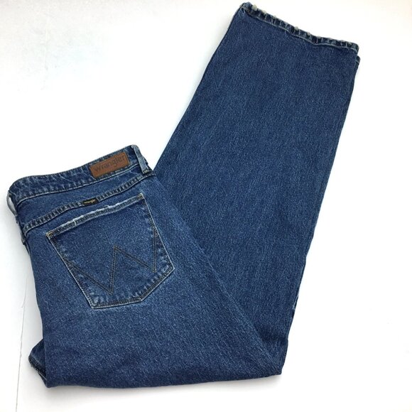 Wrangler Women's Loose Straight Leg Jeans Mid Rise Stretch Size 16 length 30" - Picture 9 of 9